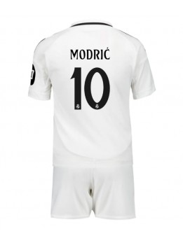 Real Madrid Luka Modric #10 Replika Hemmakläder Barn 2024-25 Kortärmad (+ byxor)